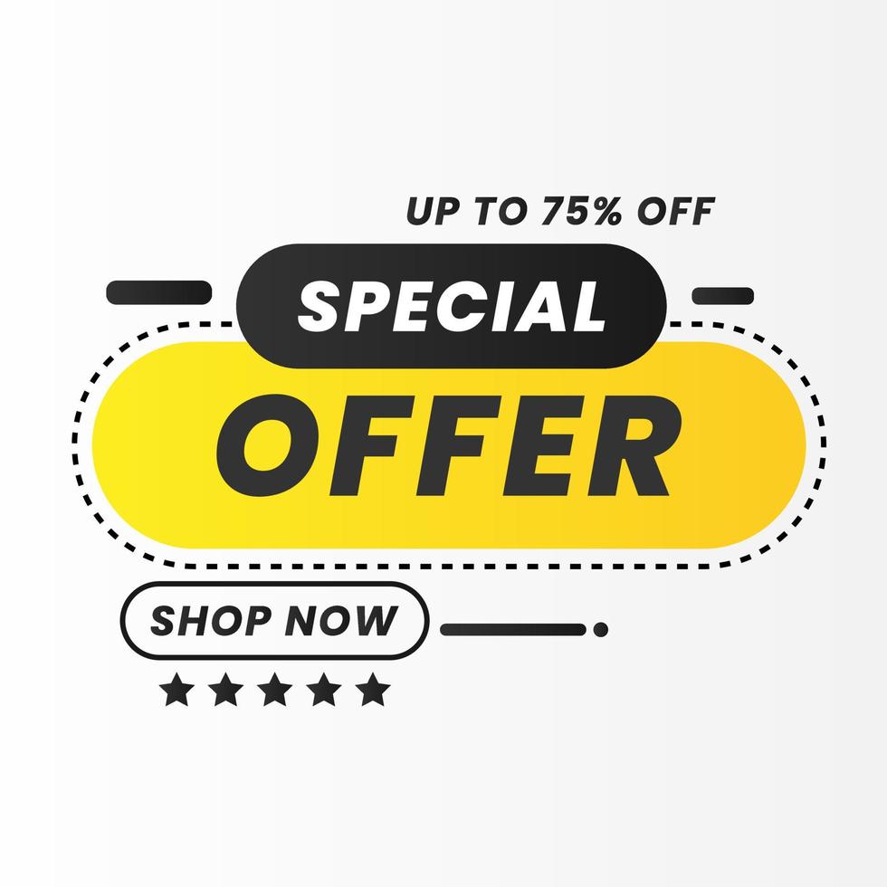 vector illustration of a sale banner