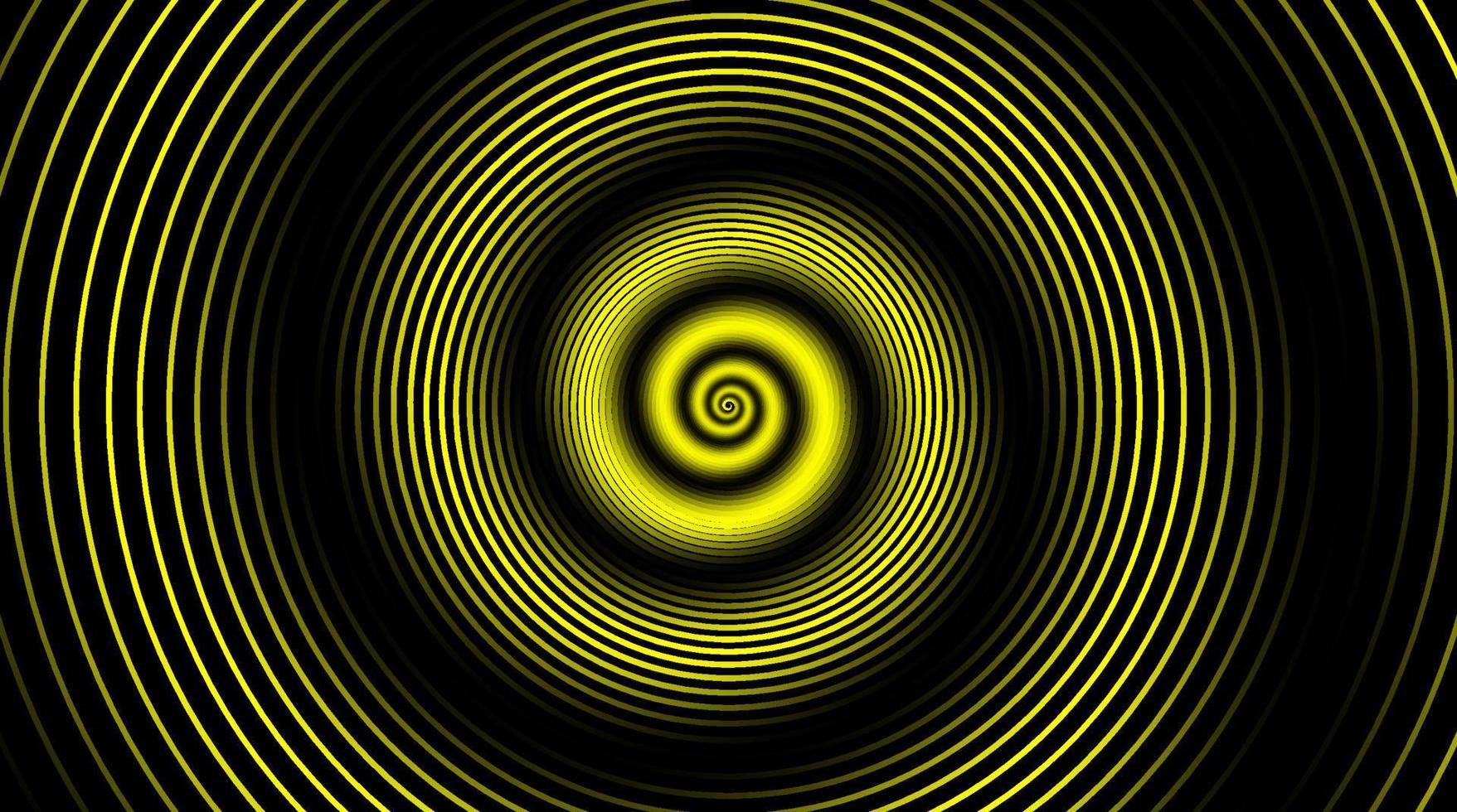 Ilustración de vector de espiral hipnótica colorida