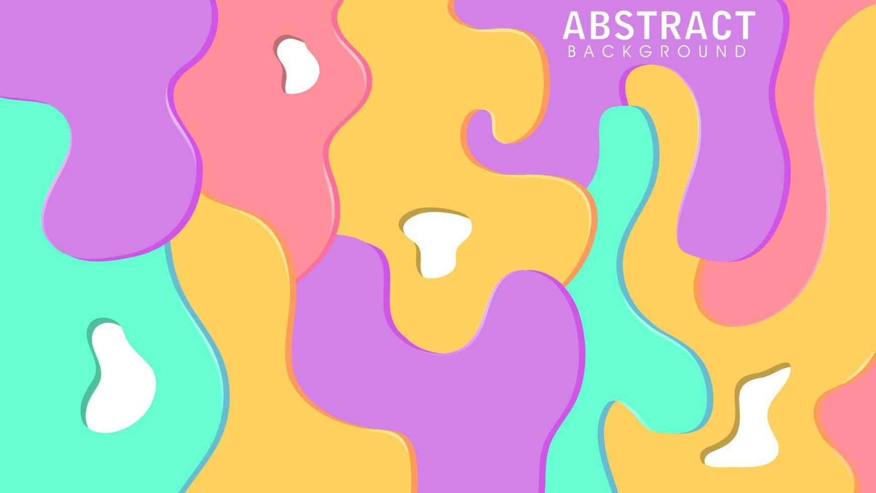 abstract colorful paper cut background vector