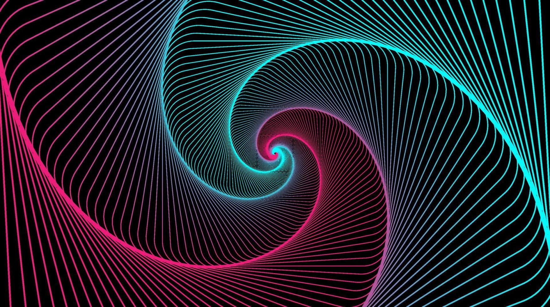 Colorful Hypnotic spiral vector illustration