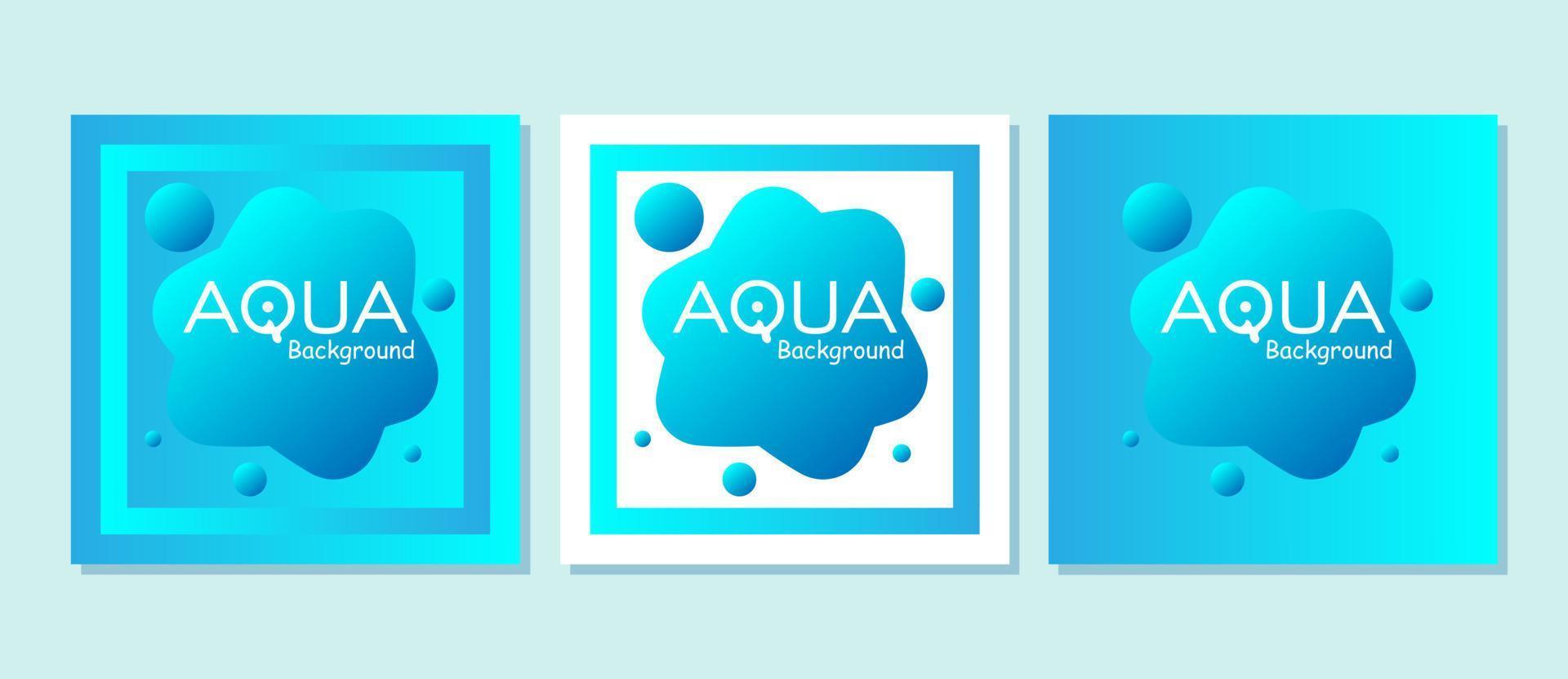 Aqua Background Vector With Gradient