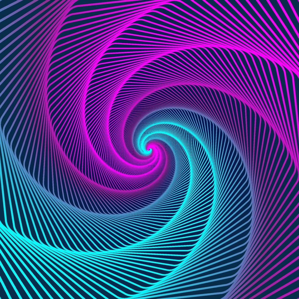 abstract spiral glow vector