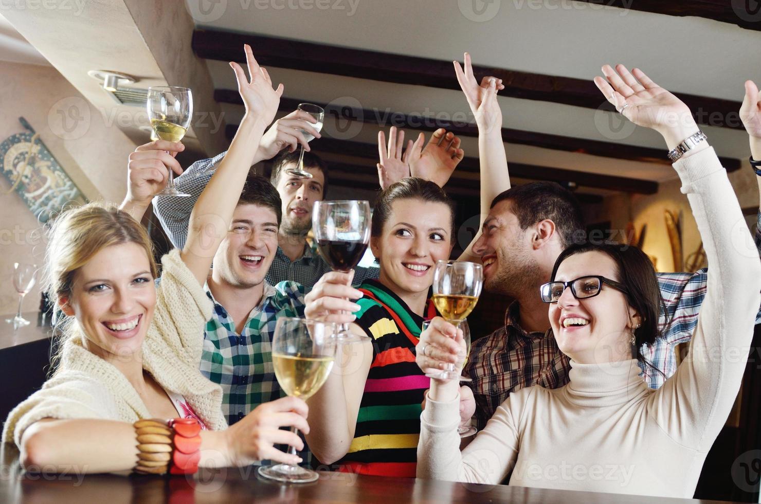 Group of happy young people photo