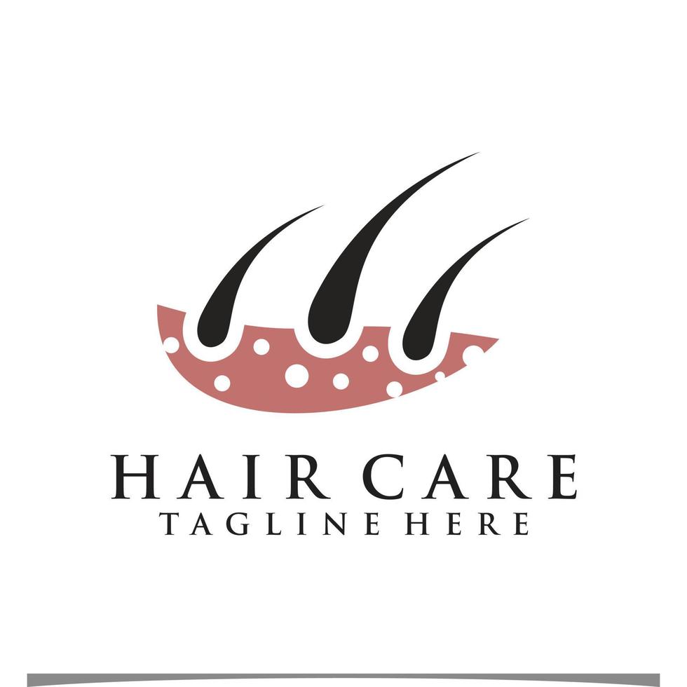 Hair treatment logo illustration design Premium Vector