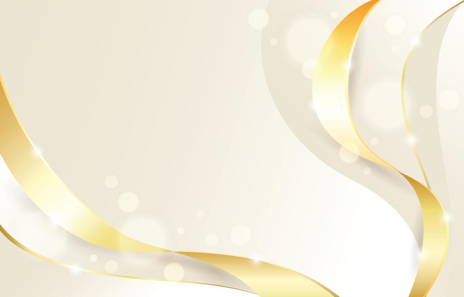 Luxury White and Gold Background vector