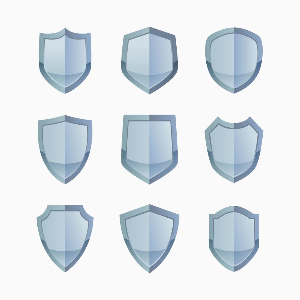 Set of Shield Icon vector