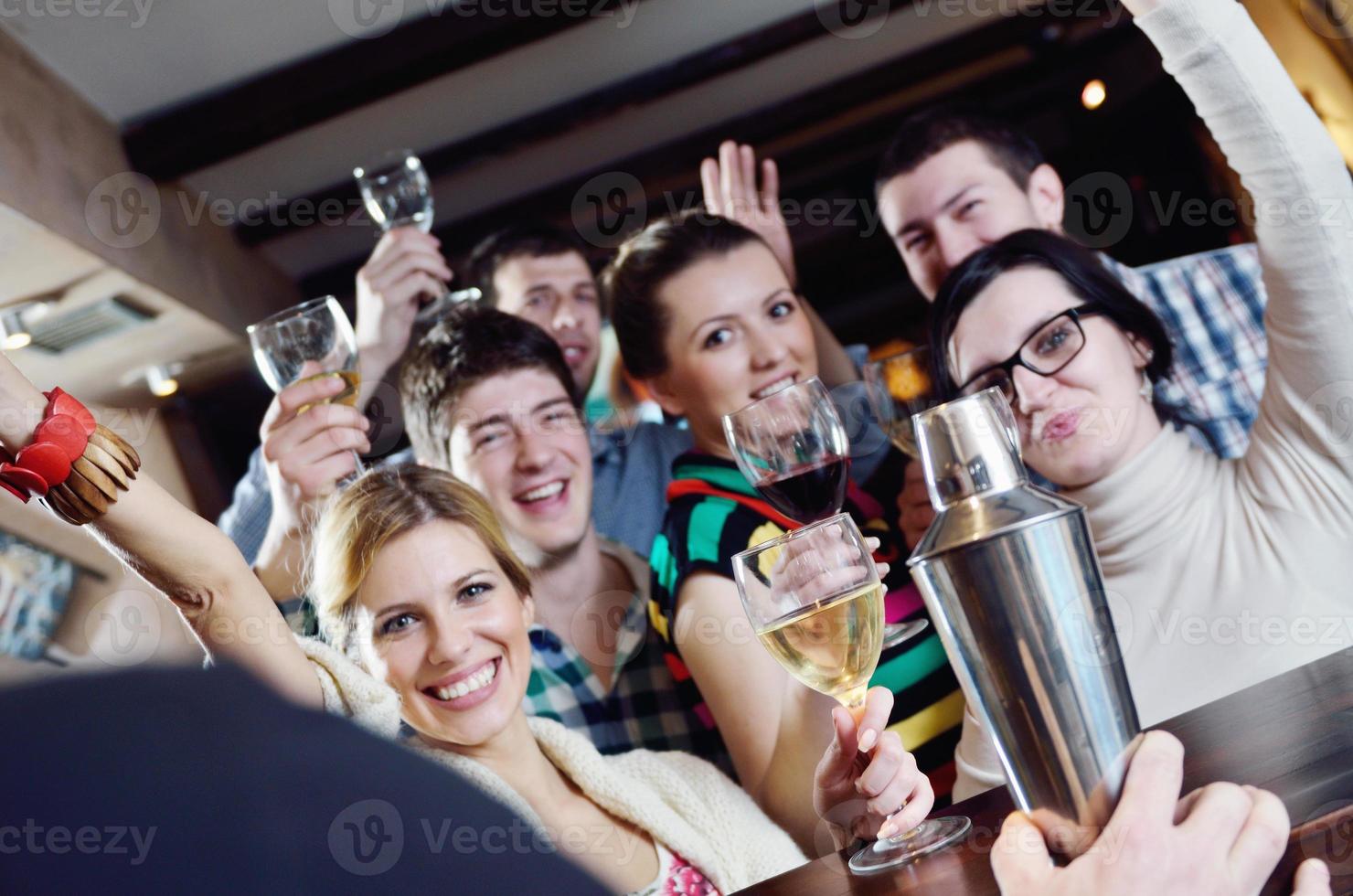 Group of happy young people photo