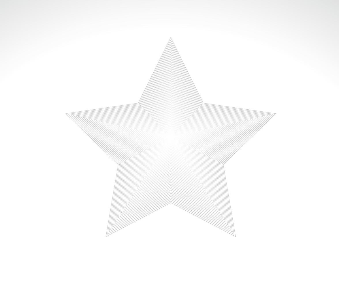 Star logo. Star line icon vector