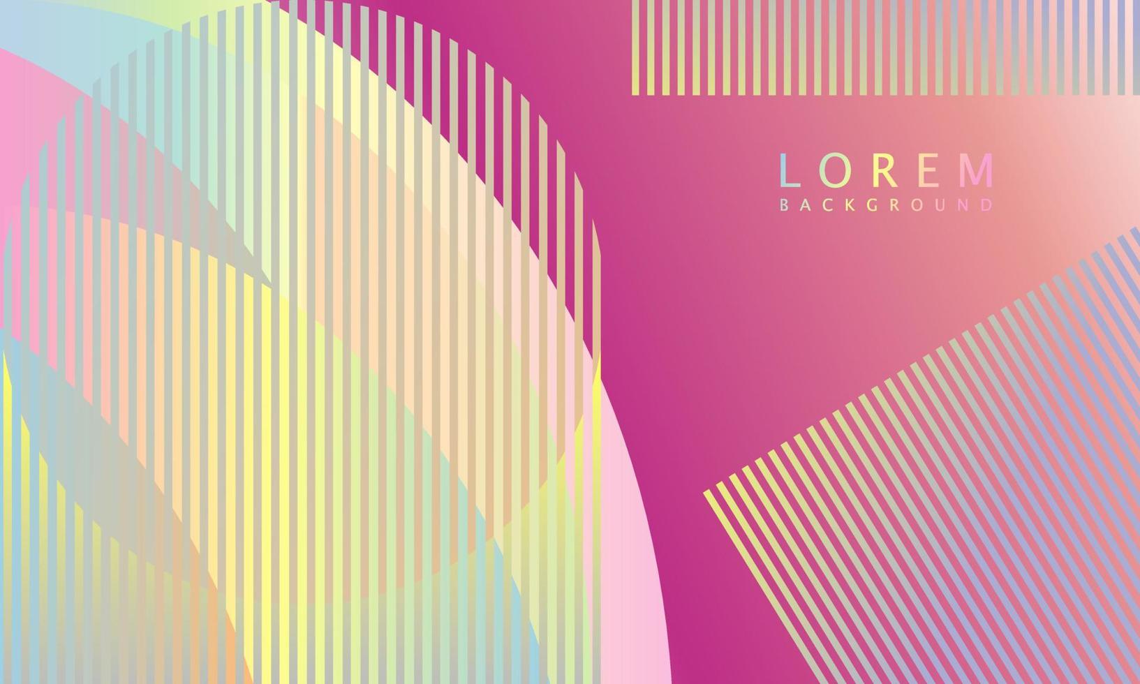 Colorful template banner with gradient color vector