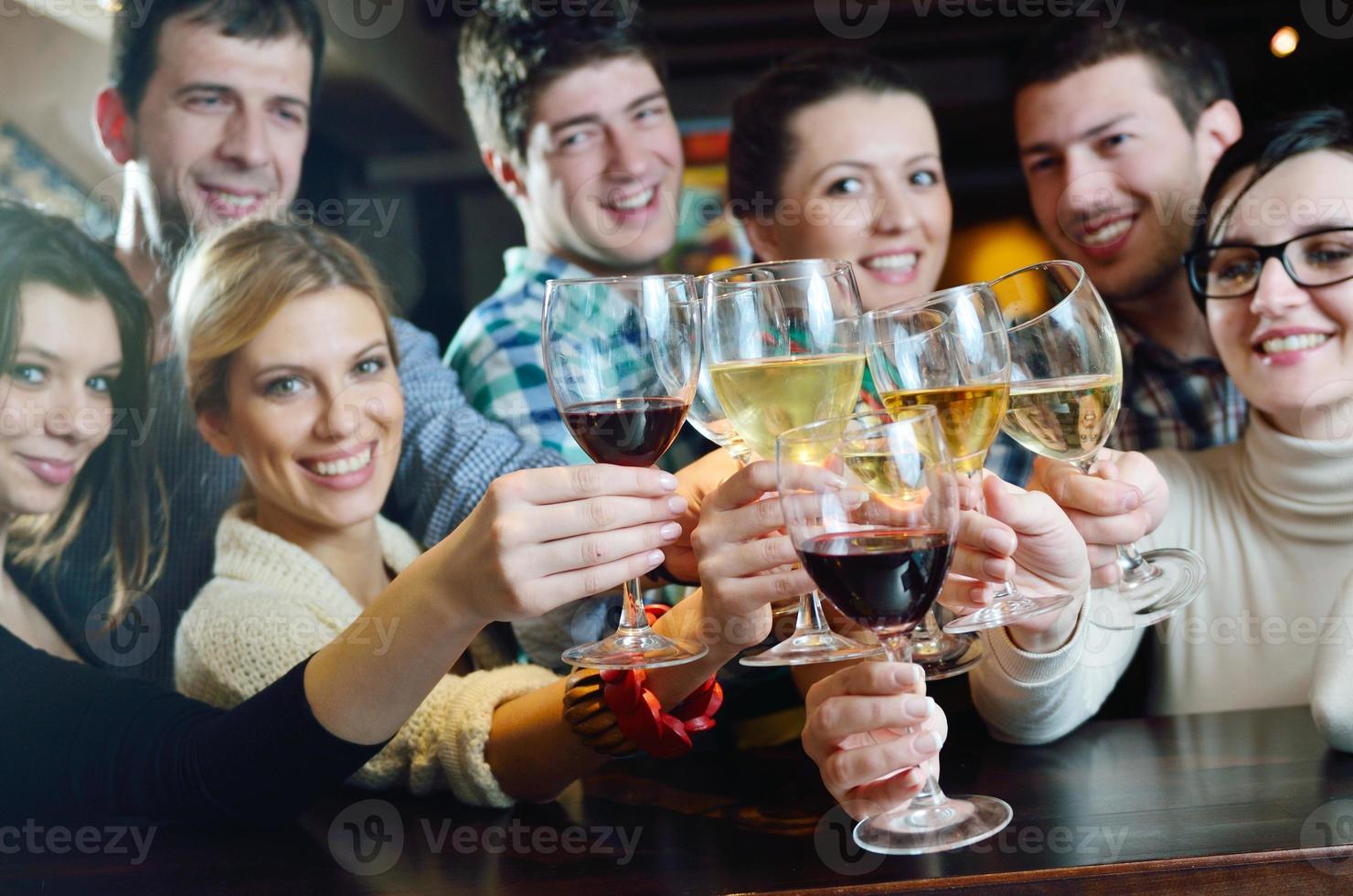 Group of happy young people photo