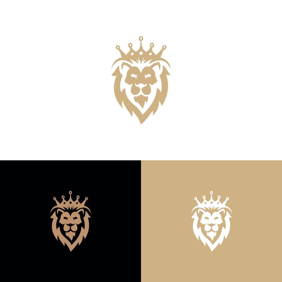 lion logo design vector template, for our business.