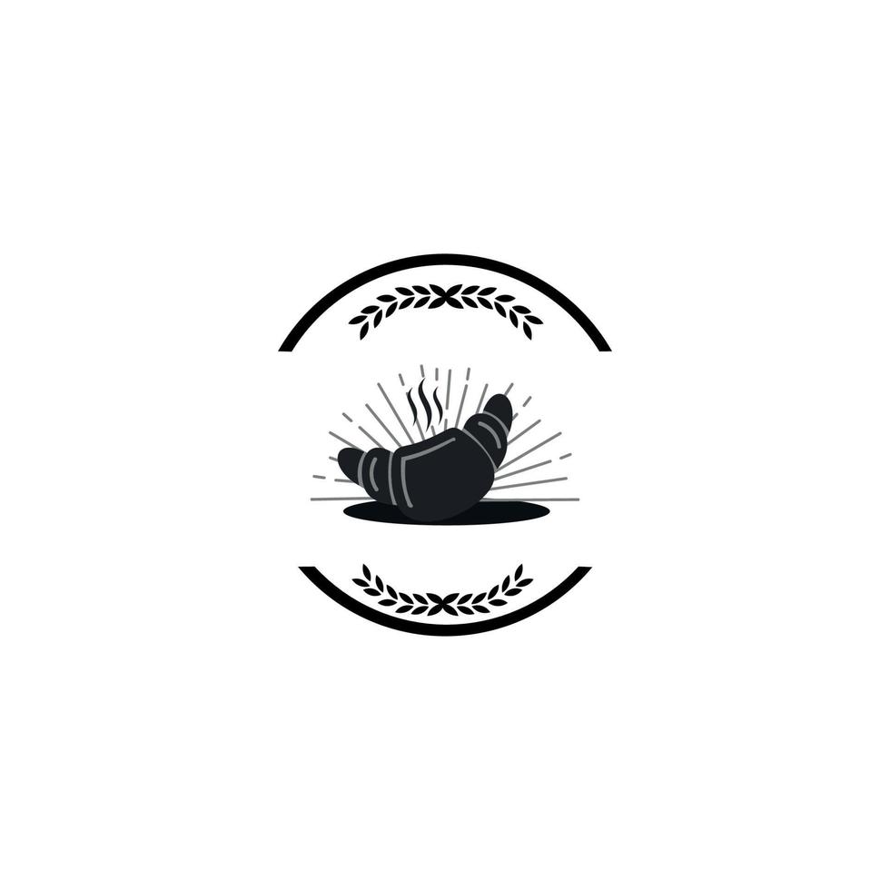 insignia de panadería o etiqueta retro ilustración vectorial. tienda de pan, mercado de alimentos, cafetería, restaurante, etc. ilustración vectorial vector