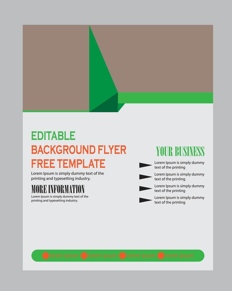folleto gratuito, diseño moderno de portada vectorial, informe anual, afiche, folleto en a4 vector