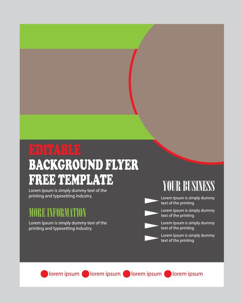 diseño de plantilla de informe anual de folleto de folleto de negocios de tecnología de círculo, vector