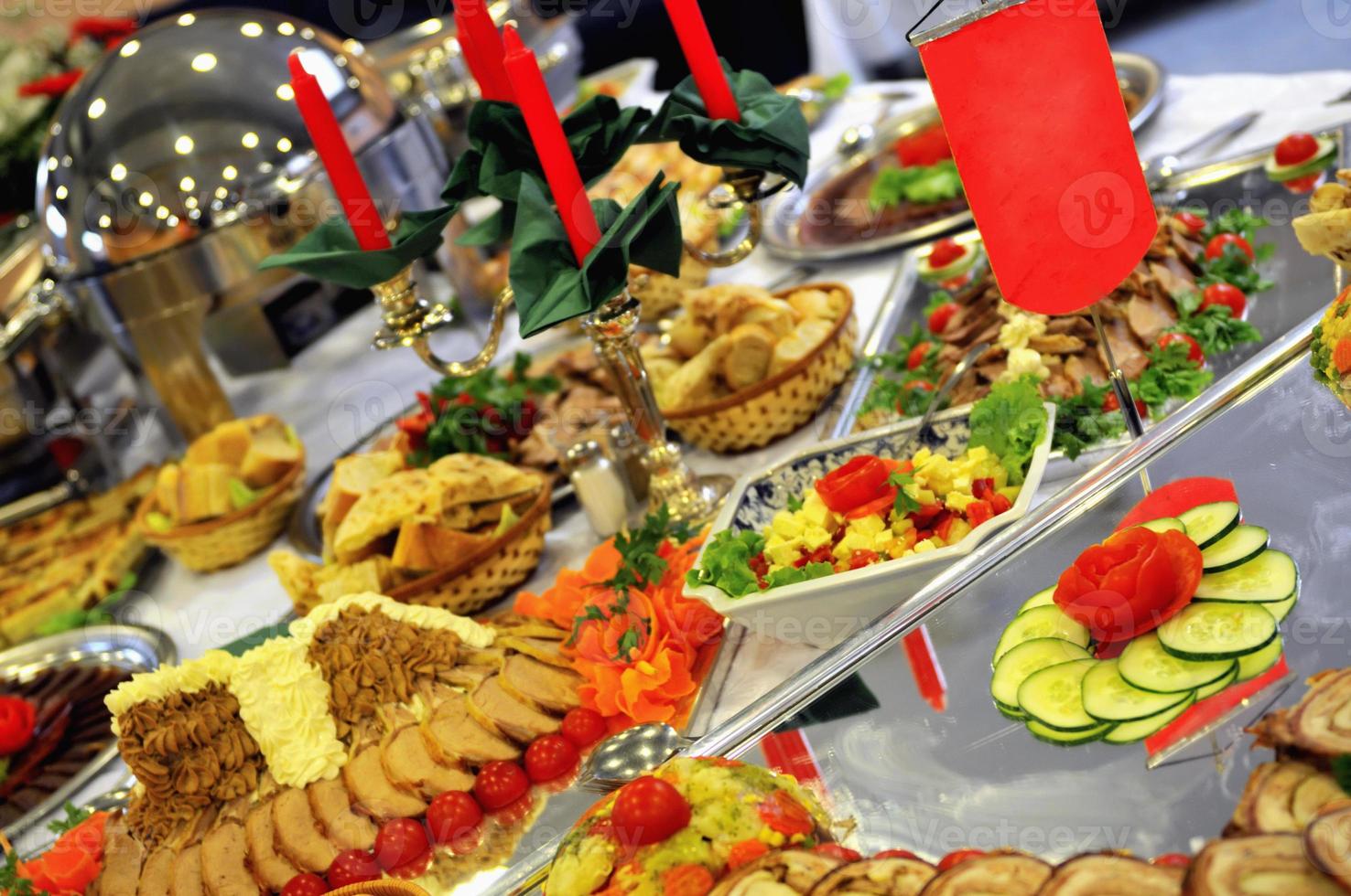 buffet food closeup photo