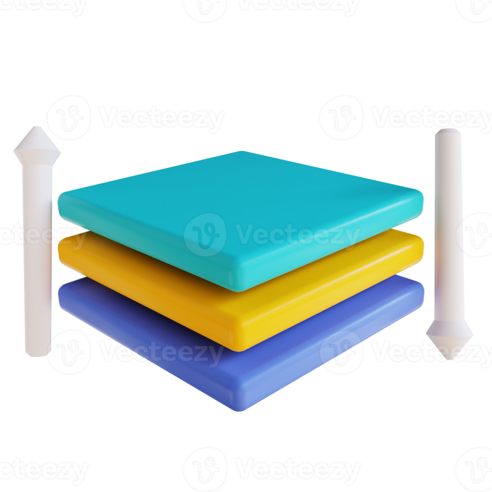 3d illustration layer design png