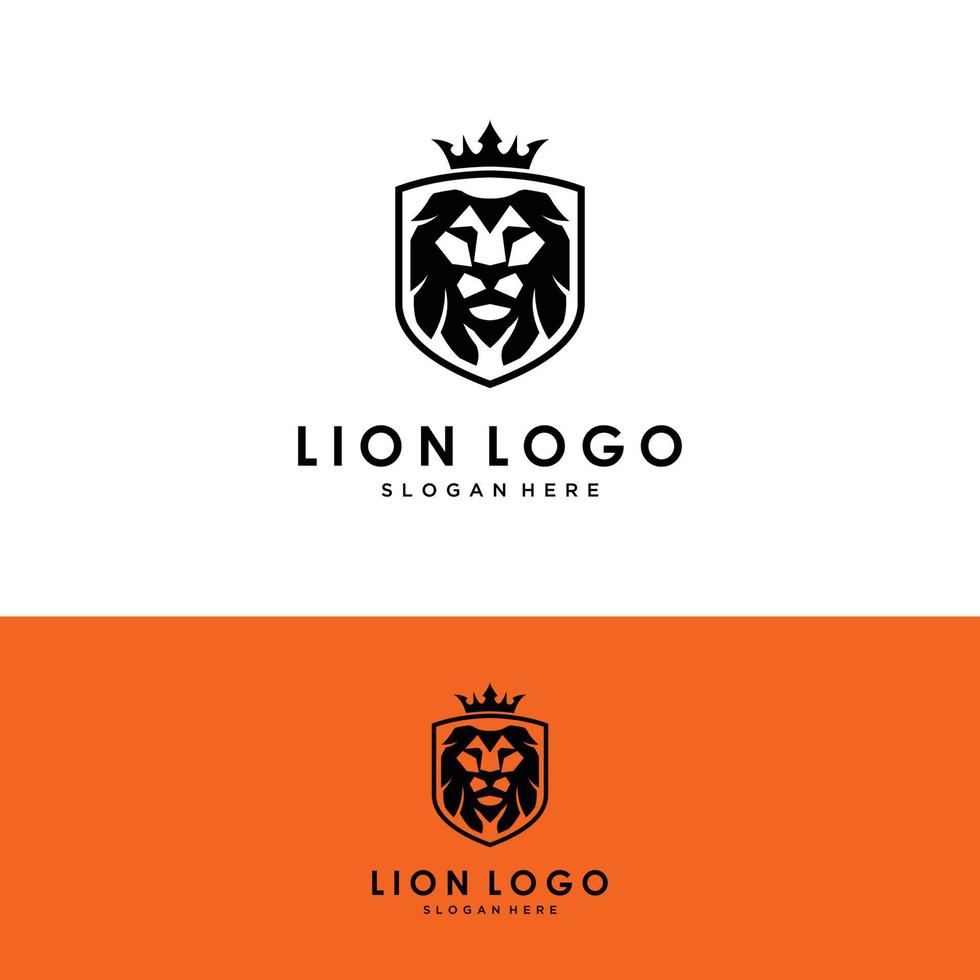 Lion Head Mascot Stock Vector