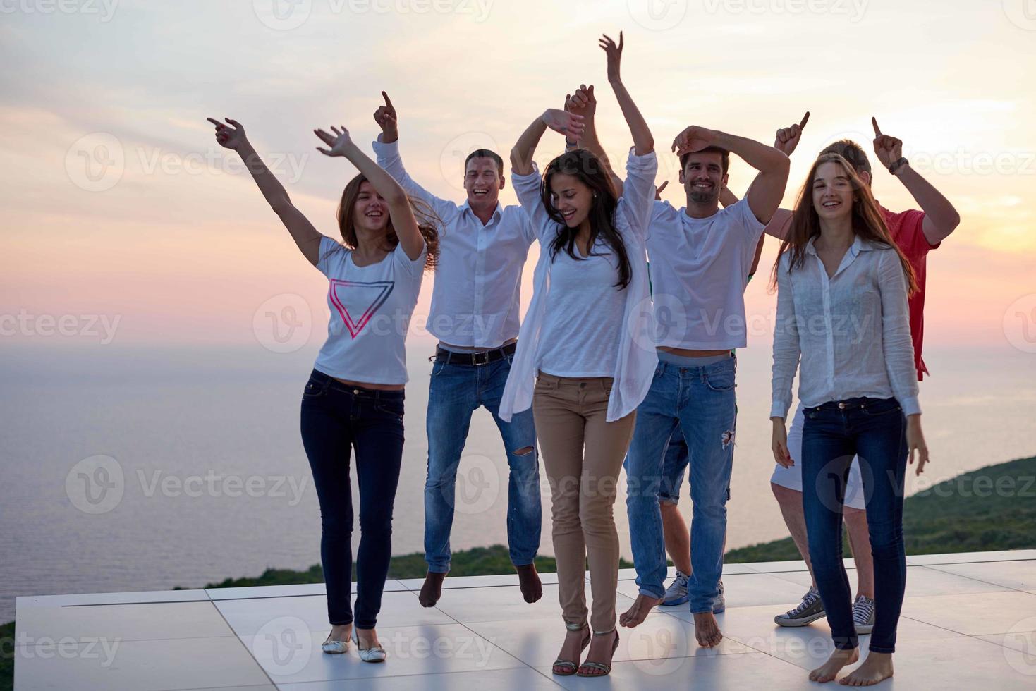 party people  on sunset photo
