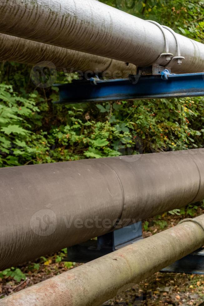 tubería de la industria para varios líquidos foto