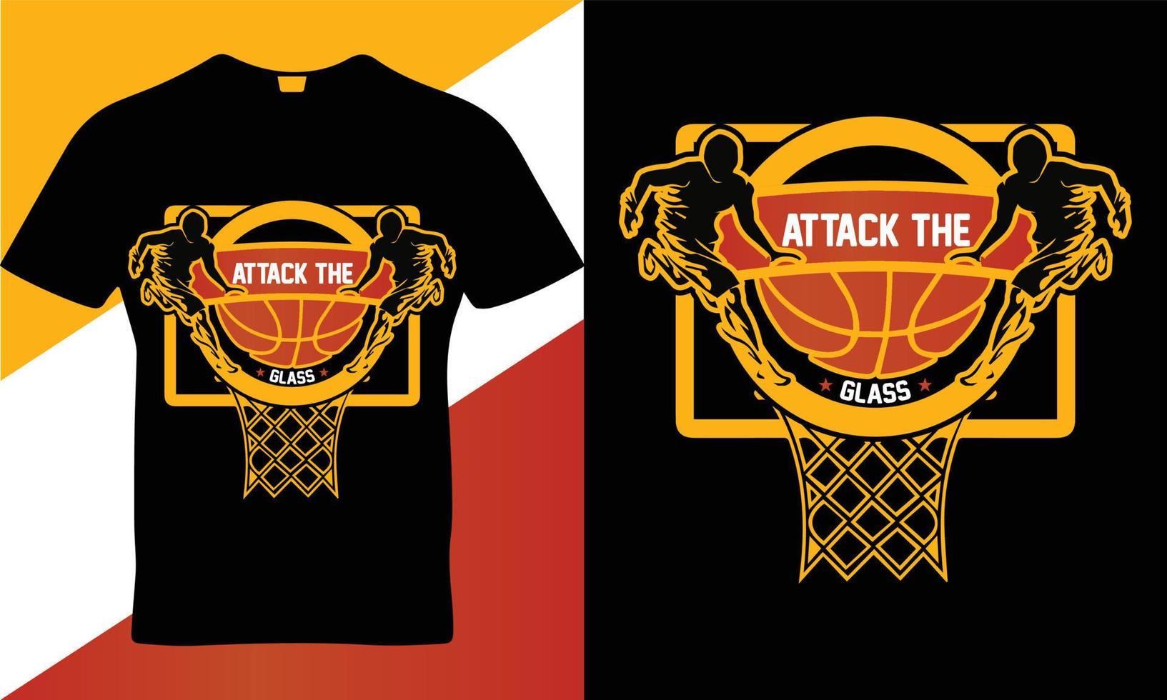 Basketball sort quotes t-shirt design template vector