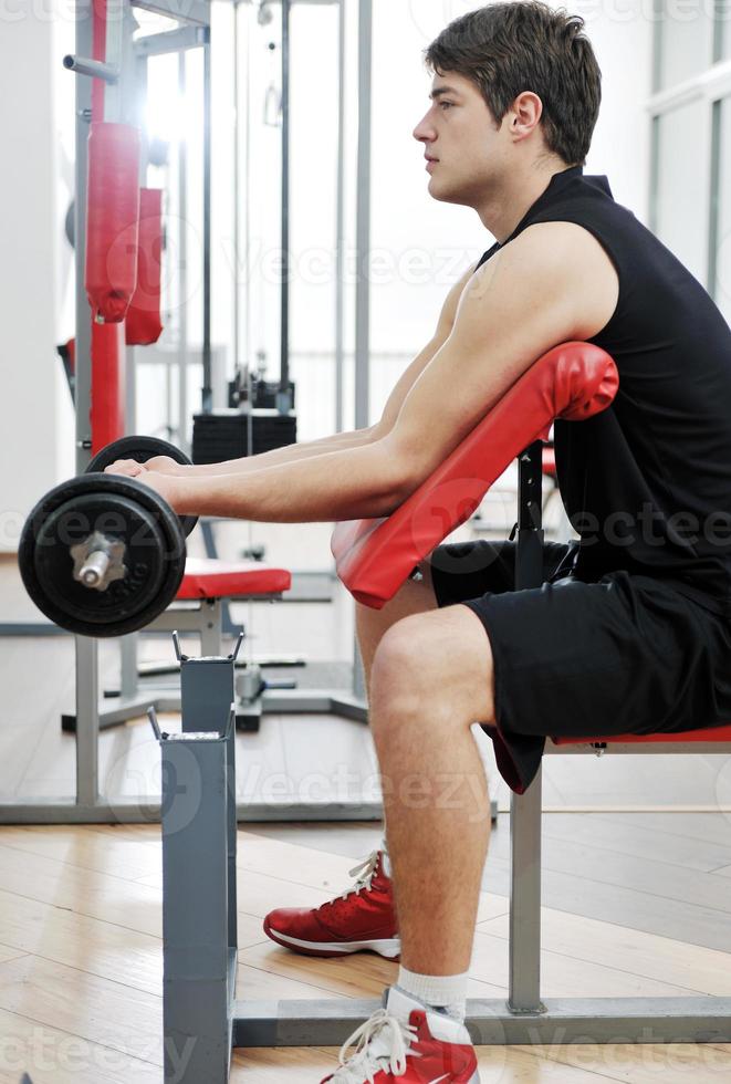 man fitness workout photo