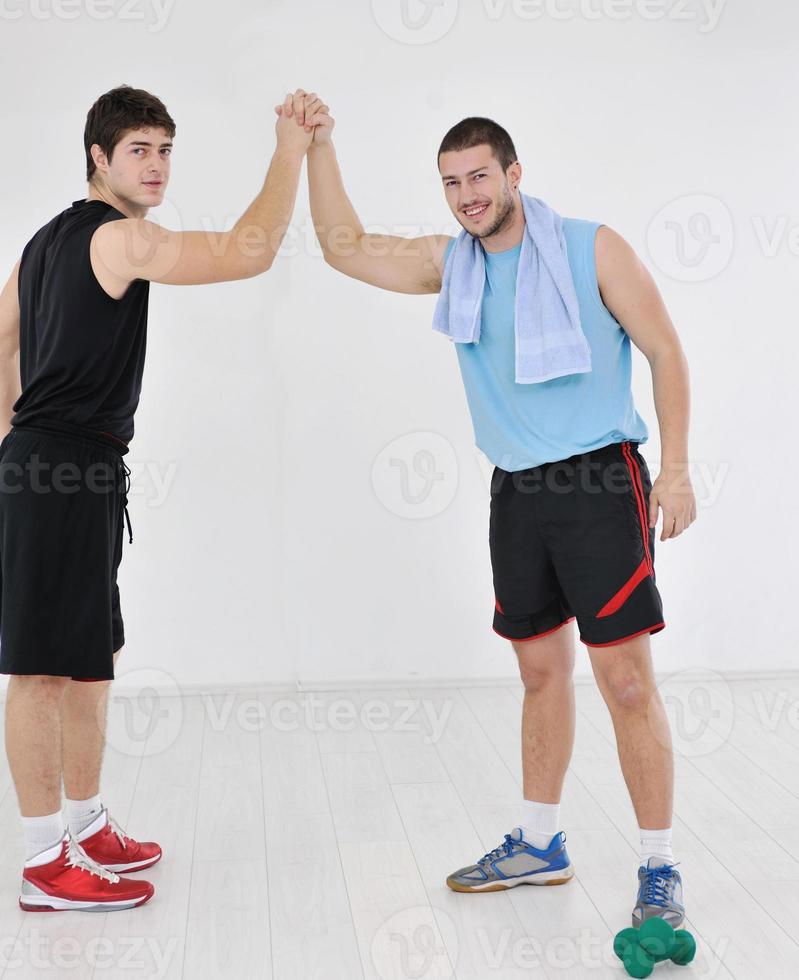 young adults exercise fitness photo