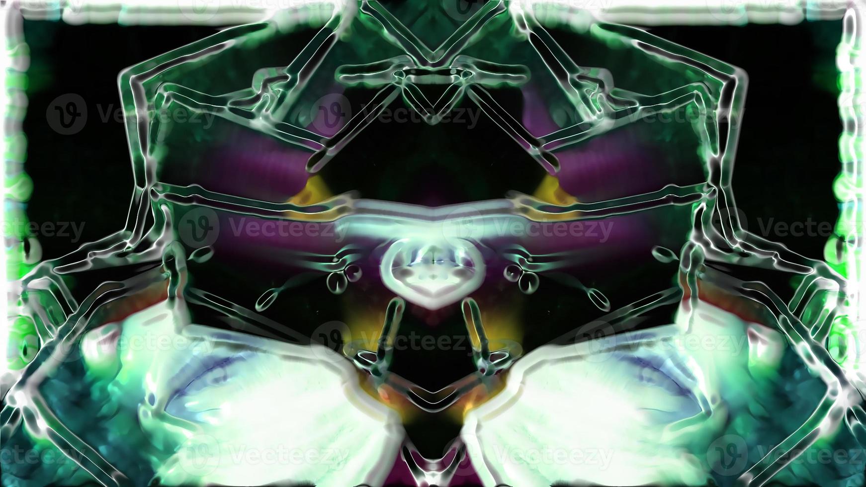 Digital Render Abstract Symmetric Kaleodiscope Pattern photo