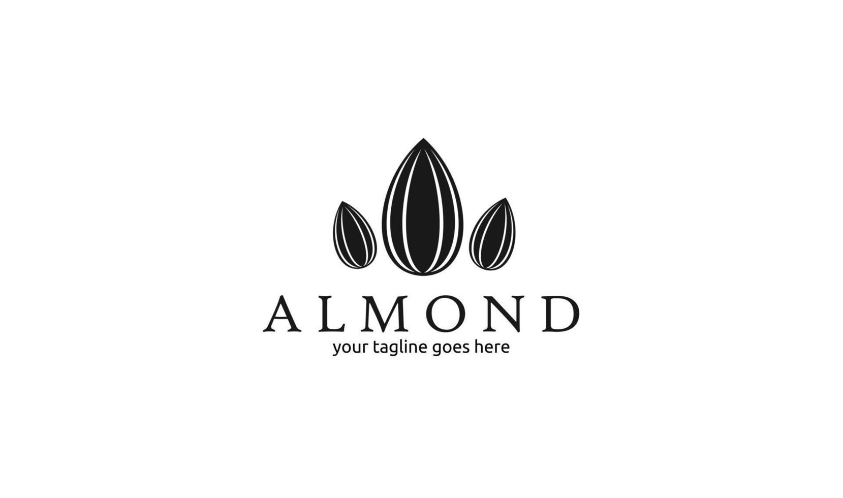 Almond Walnut Logo Design vector