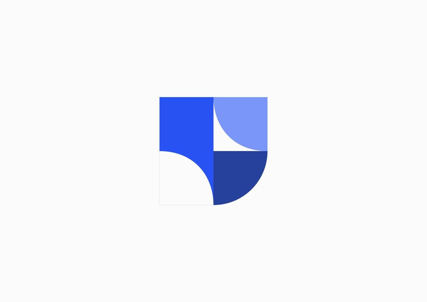 diseño de logotipo de escudo con concepto simple y plano vector