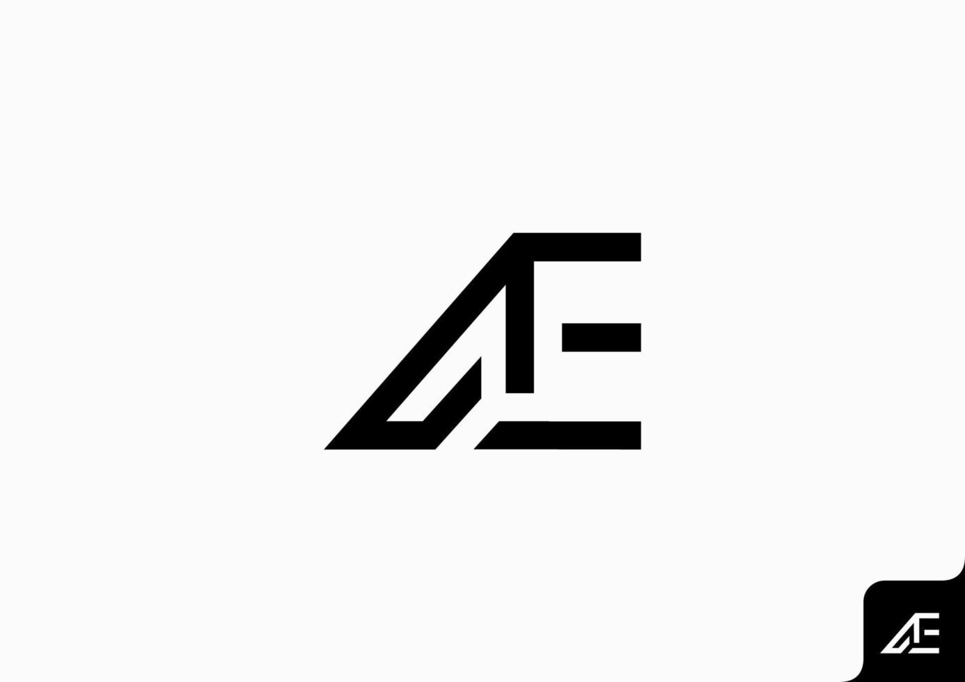 elemento de plantilla de diseño de icono de logotipo de letra ae ea vector