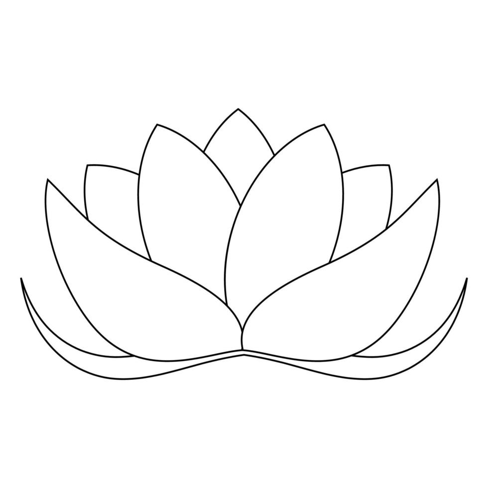 lotus icon ilustration vector