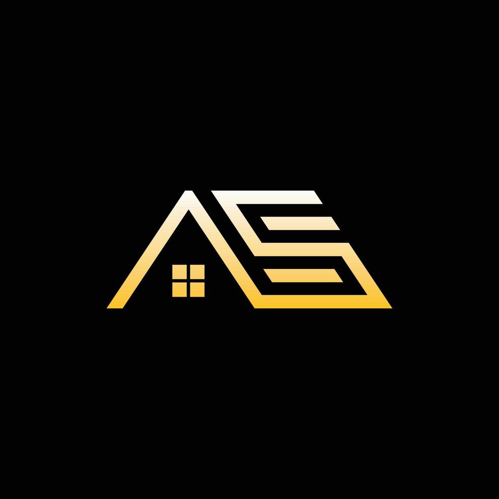 Letter AS Or SA Home Realty Modern Logo vector