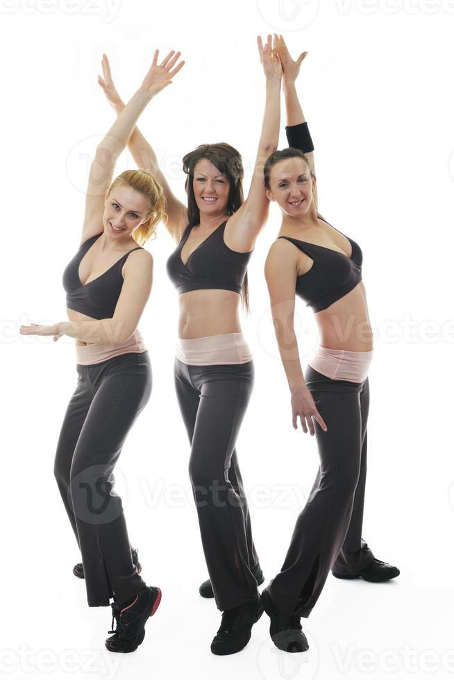 woman fitness group photo