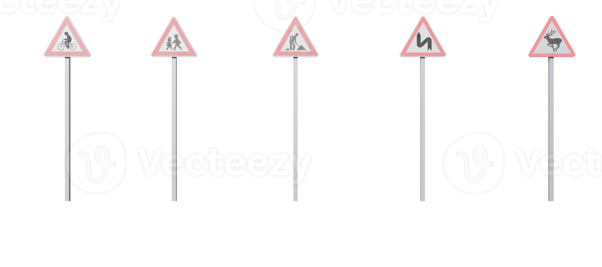 Traffic sign with transparent background png