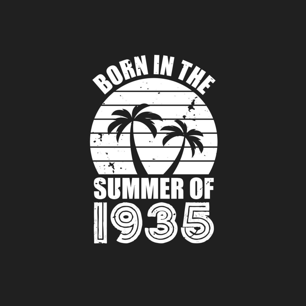 Vintage 1935 summer birthday, Born in the summer of 1935 11007624 Vector Art at Vecteezy