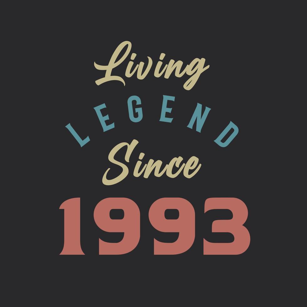 Living Legend since 1993, Born in 1993 vintage design vector