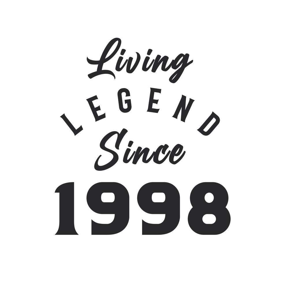 Living Legend since 1998, Legend born in 1998 vector