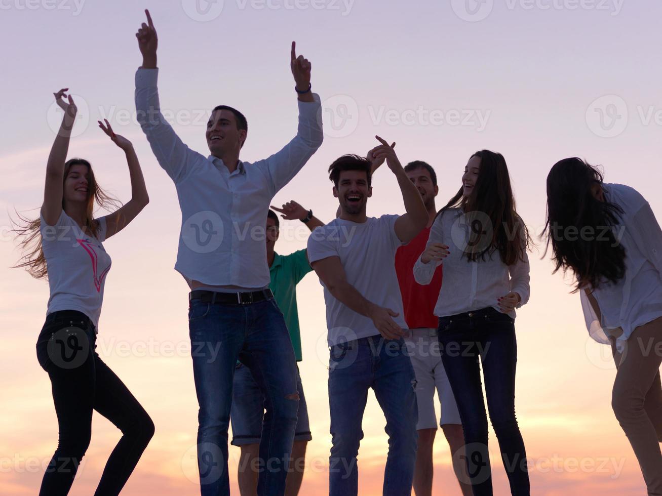 party people  on sunset photo