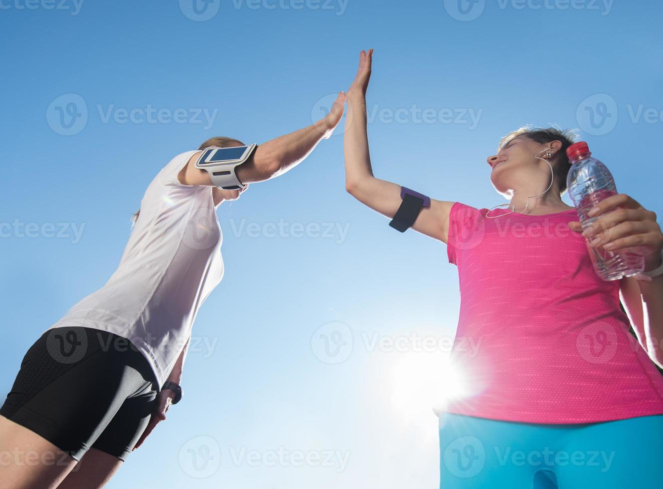 congratulate and happy to finish morning workout photo