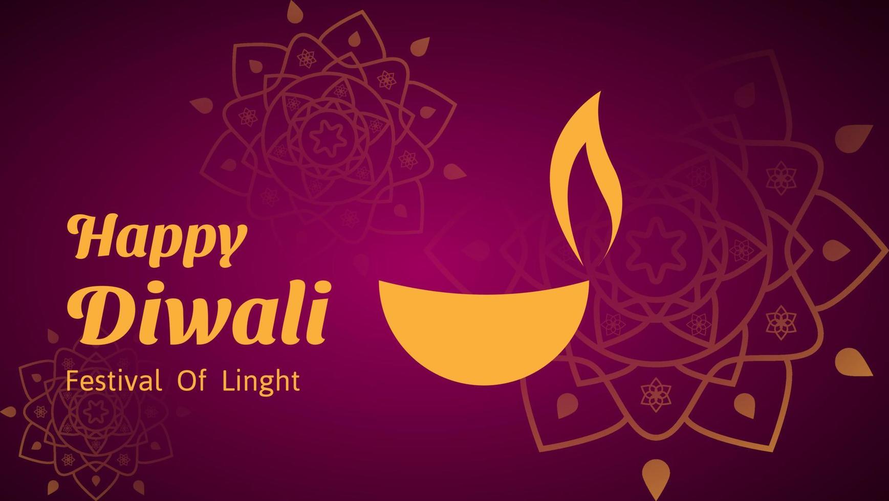 happy diwali background. festival of lights greeting card design. vector illustration