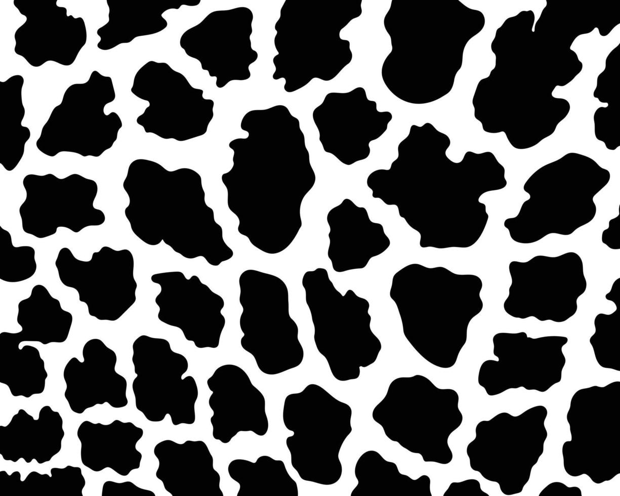Cow print skin abstract seamless pattern for printing, cutting, and crafts. vector