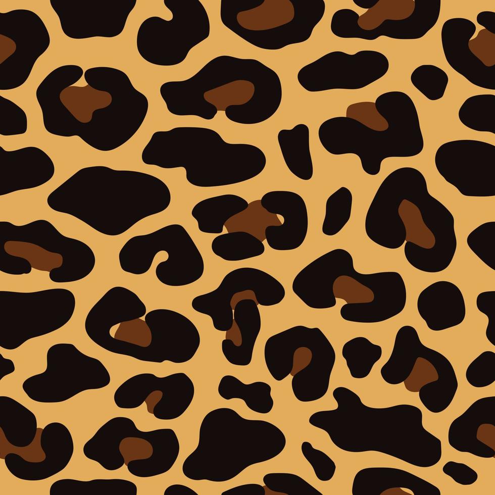 patrón abstracto sin costuras de piel de guepardo. manchas marrones de guepardo de animales salvajes para diseño de impresión de moda, web, cubierta, papel de regalo, papel tapiz y corte. vector