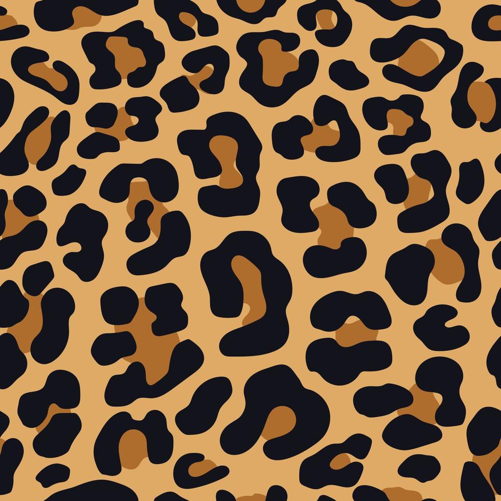 patrón abstracto sin fisuras de piel de tigre. manchas marrones de tigre de animales salvajes para diseño de impresión de moda, web, cubierta, papel de envolver, papel tapiz y corte. vector