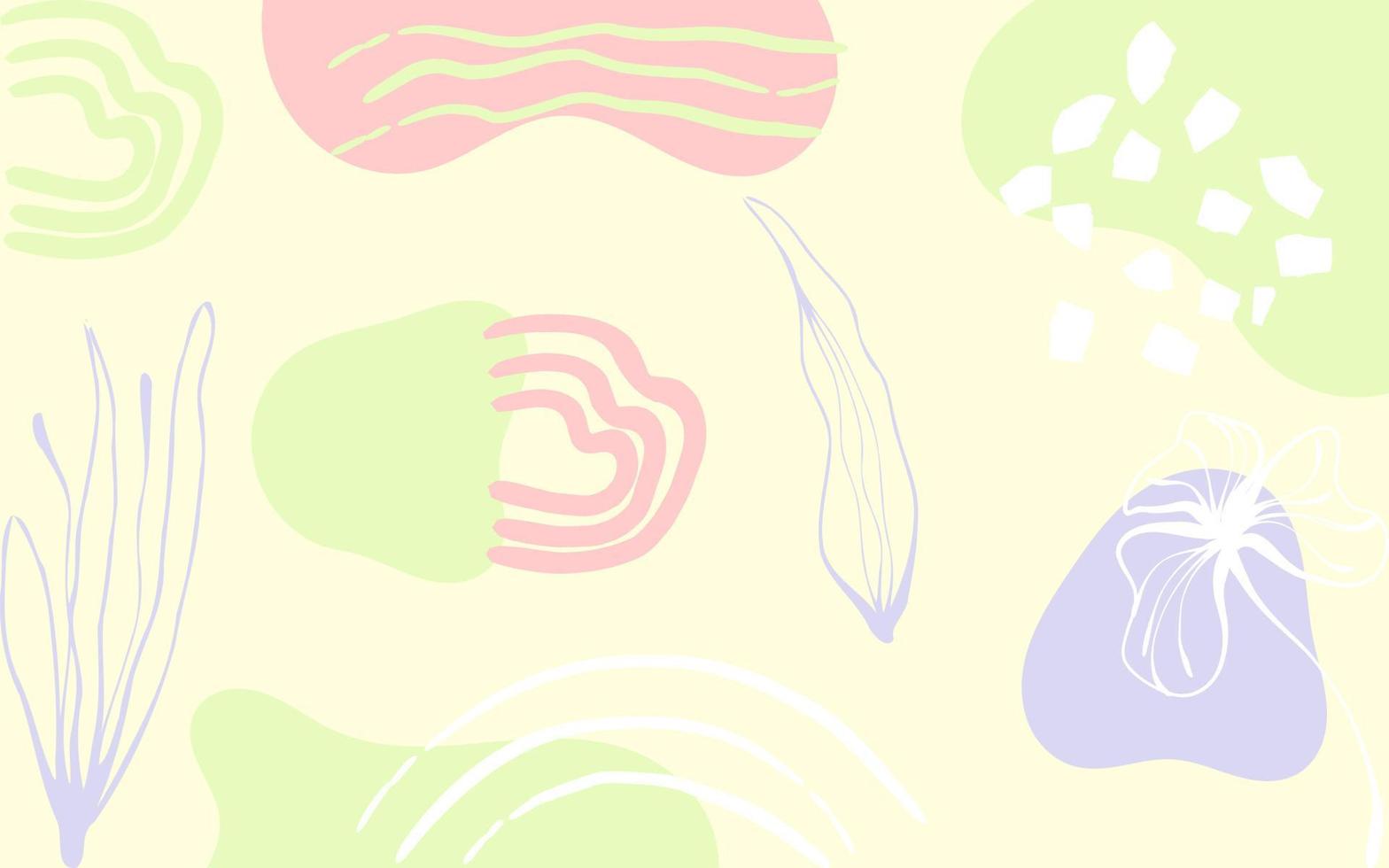 Hand Drawn Minimal Background vector