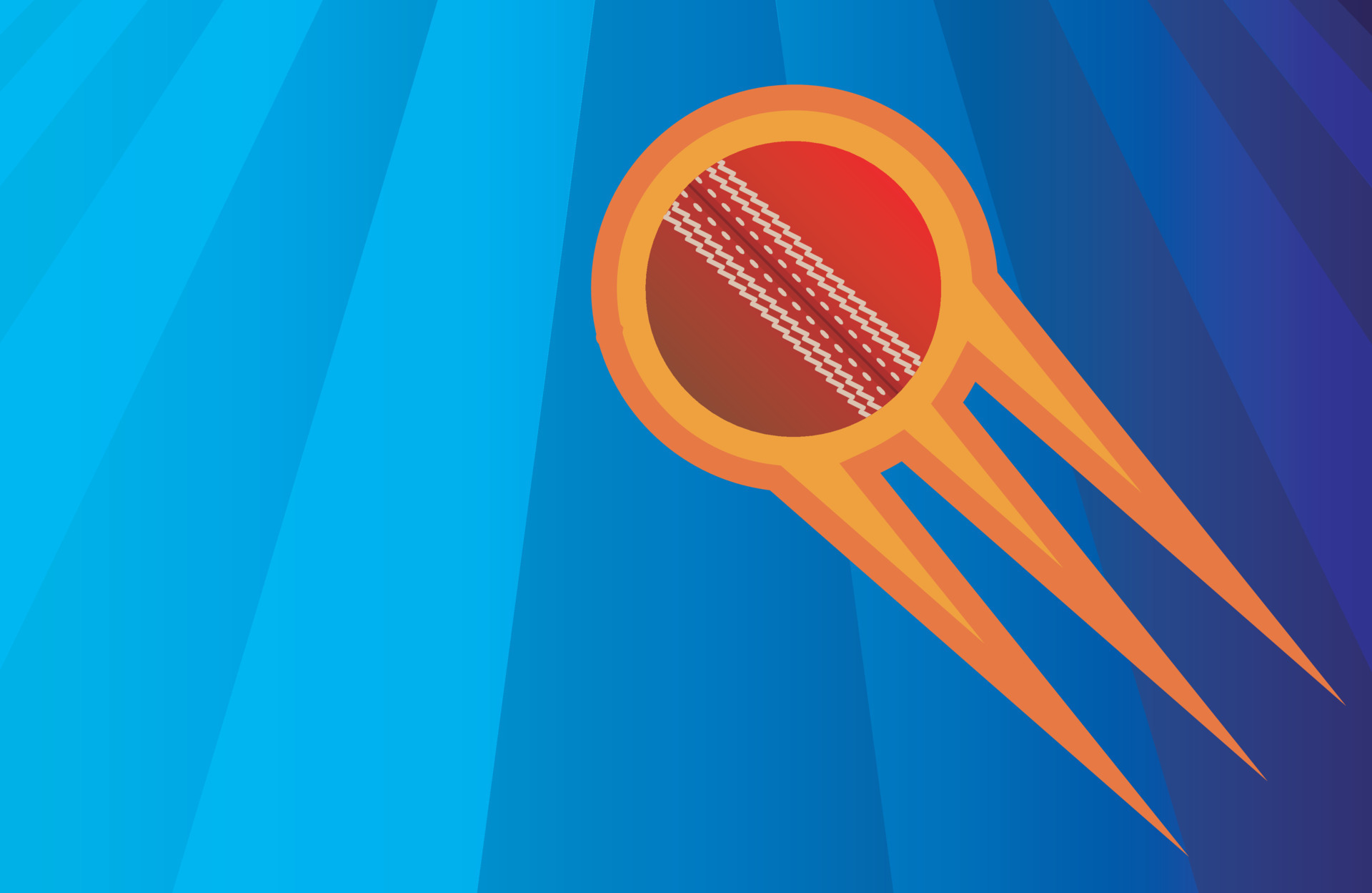 Speedy Test Cricket Red Leather Ball in Cricket Stadium Grass Pattern