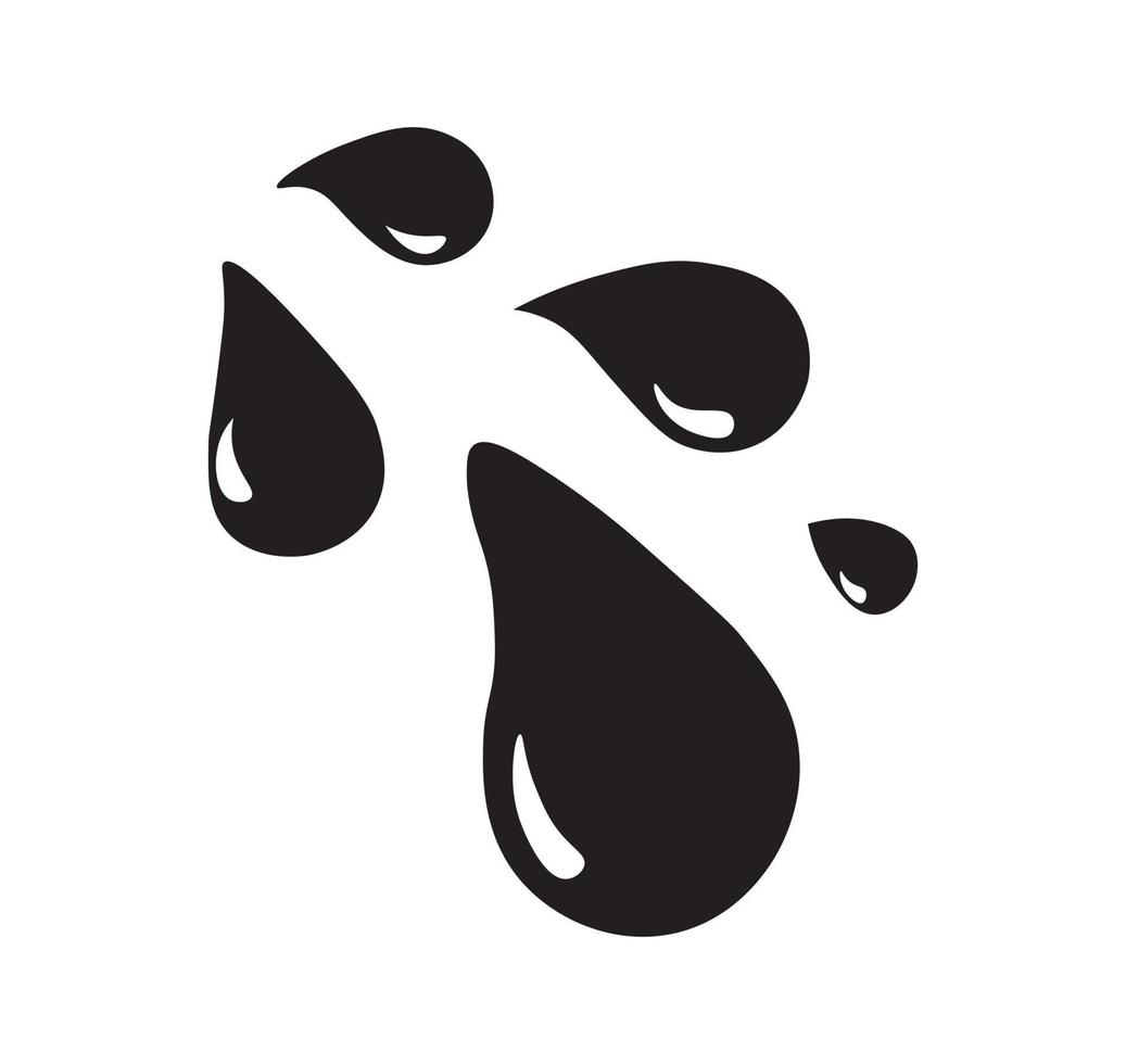 Drop Icon Design Raster Art. vector