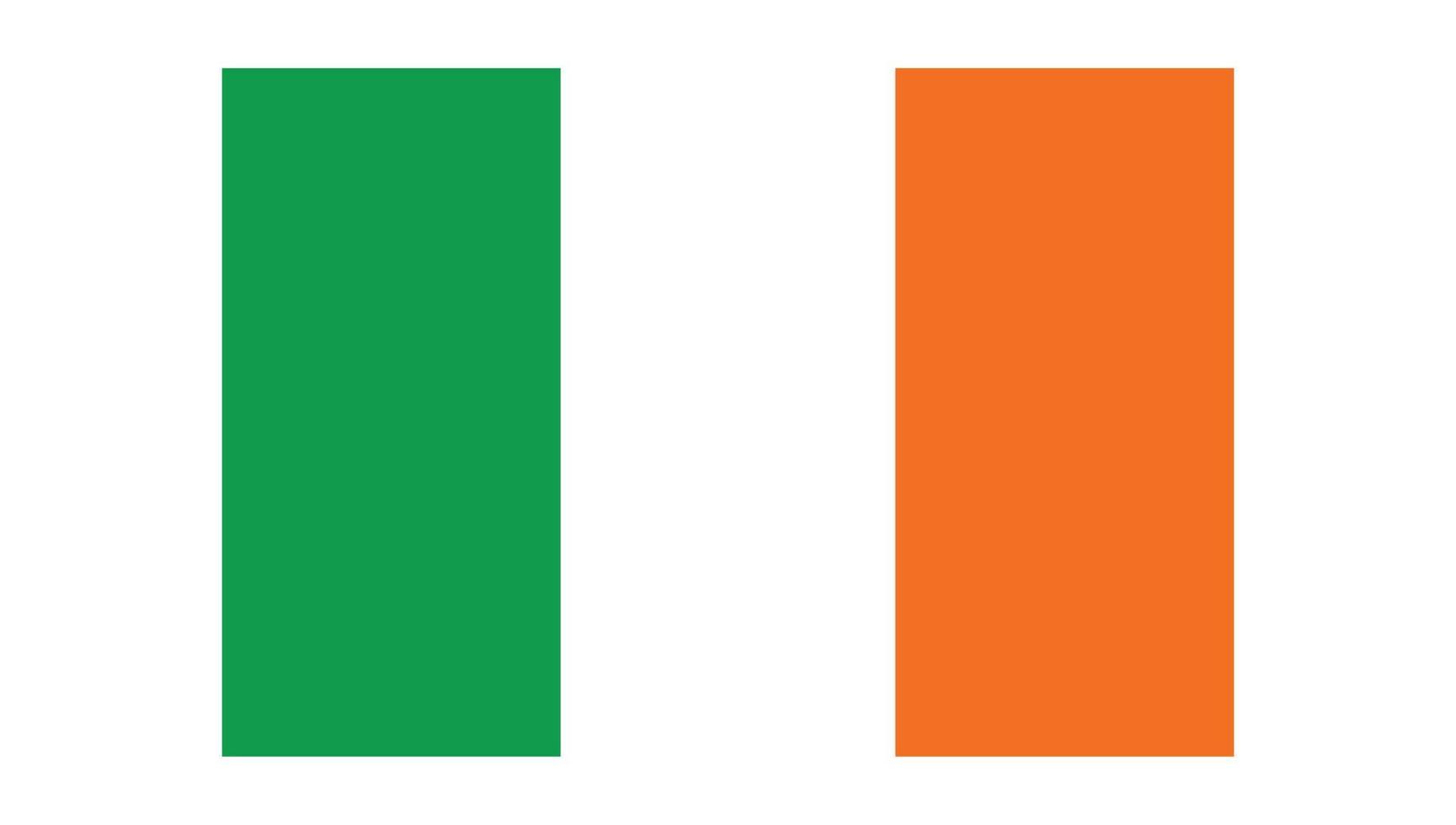 bandera de irlanda vector