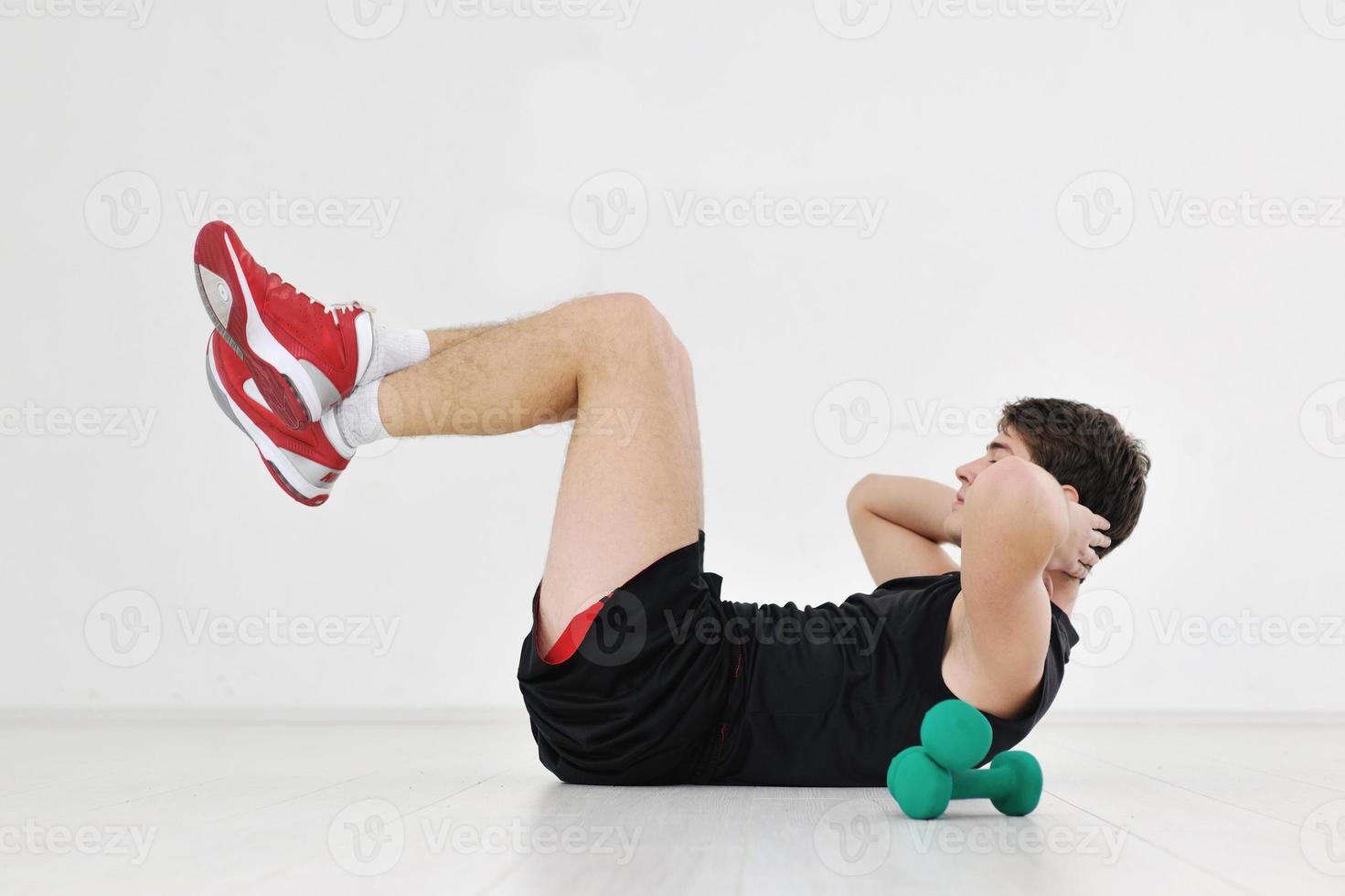 entrenamiento físico hombre foto