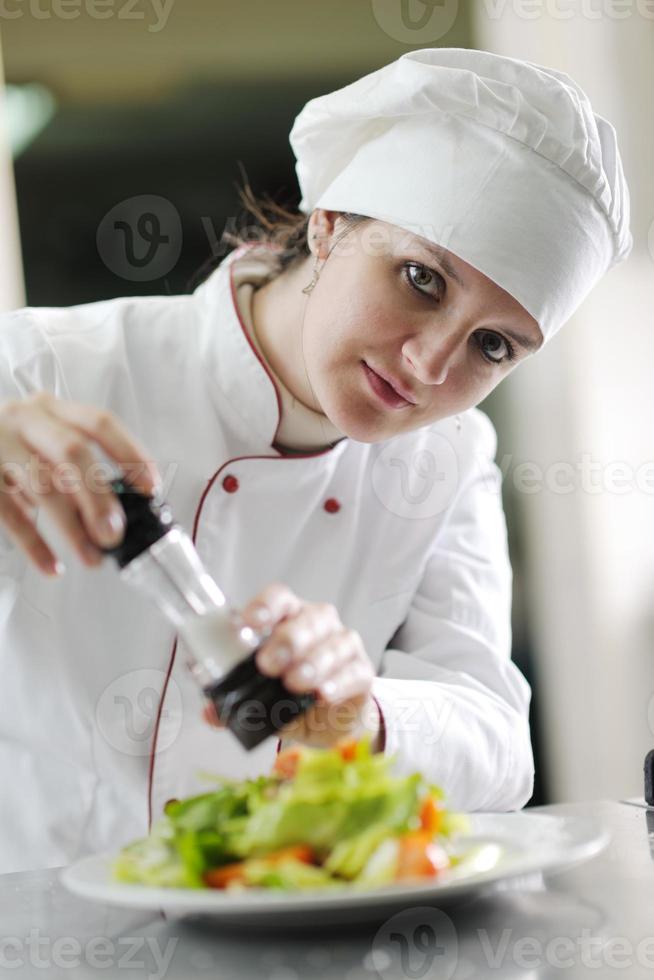 chef preparing meal photo