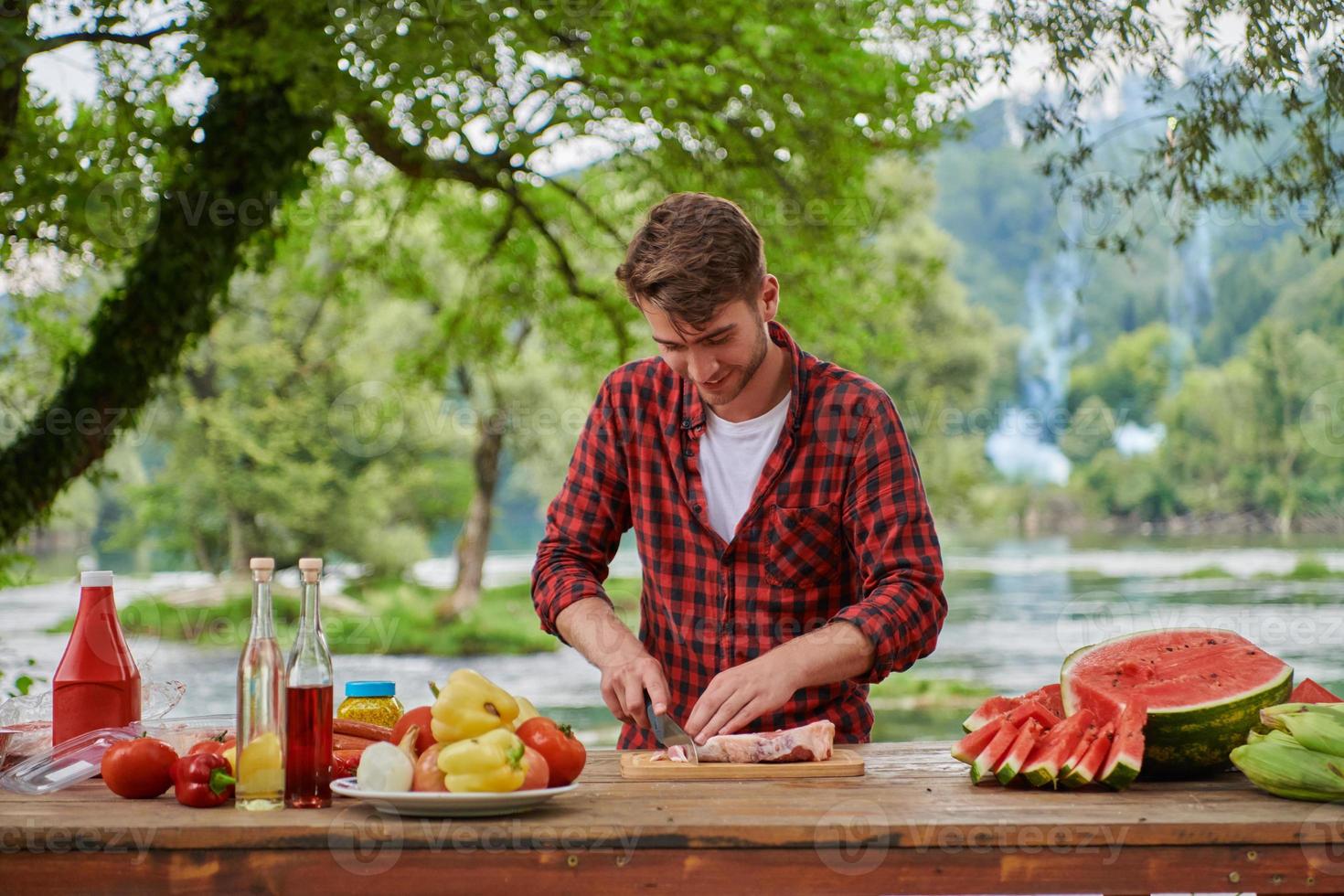 Man Cooking Tasty Food For French Dinner Party 11009995 Stock Photo At have-recipes-will-cook-french-dinner-part-ii